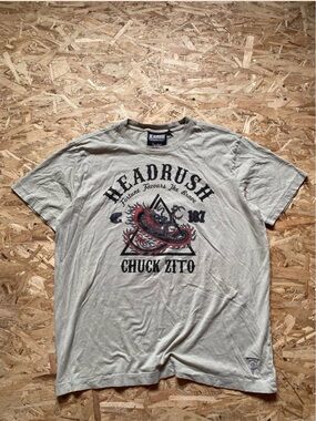 Headrush Chuck Zito Short Sleeve Graphic Tee - Light Gray